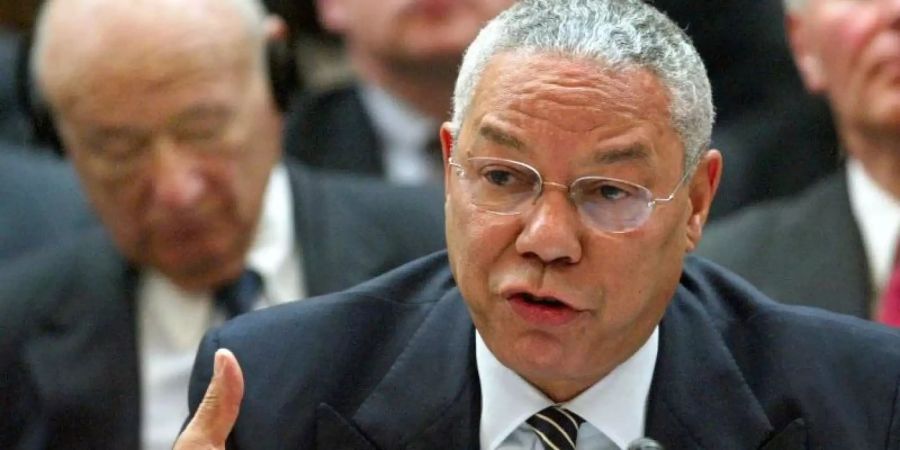 Der ehemalige US-Aussenminister Colin Powell ist im Alter von 84 Jahren nach einer Corona-Infektion gestorben. Foto: Michael Urban/dpa/Pool/dpa