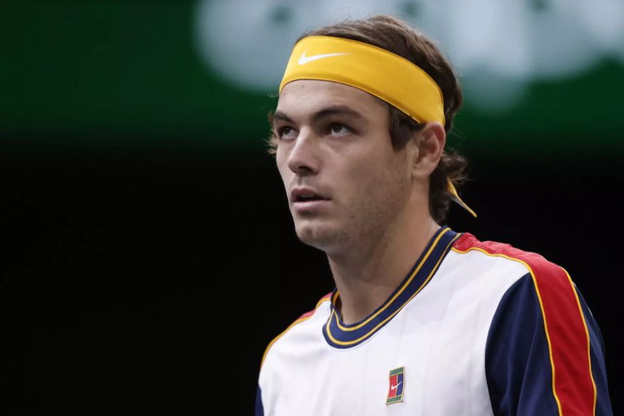 Der aufstrebende Amerikaner Taylor Fritz hat trotz phasenweise starker Leistung das Nachsehen.