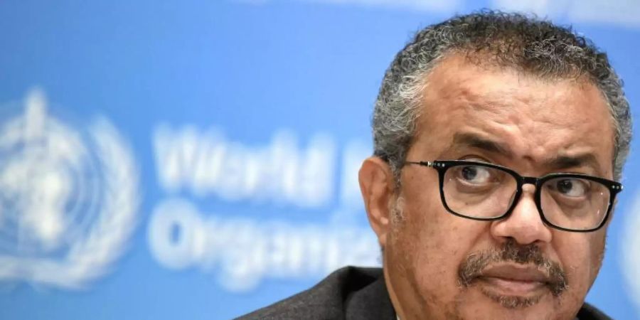 Tedros Adhanom Ghebreyesus, Generaldirektor der Weltgesundheitsorganisation (WHO). Foto: Fabrice Coffrini/KEYSTONE/AFP POOL/dpa