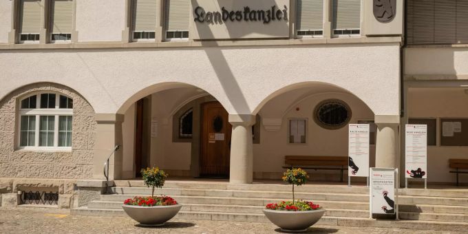 Die Landeskanzlei der Gemeinde Appenzell (AR). Die Landeskanzlei der Gemeinde Appenzell (AR).