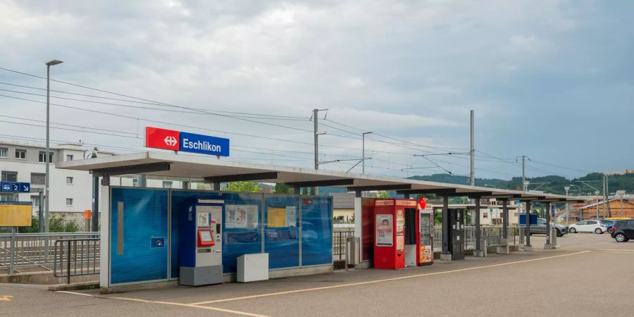 Der Bahnhof der Gemeinde Eschlikon. - Kanton Thurgau