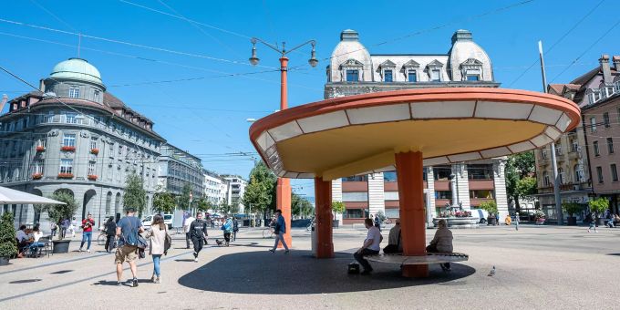 Der Zentralplatz in Biel. Der Zentralplatz in Biel.
