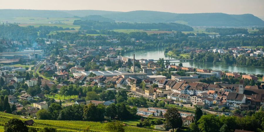 Blick auf die Gemeinde Klingnau.