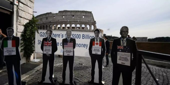 Protest der Organisation Avaaz im Vorfeld des G20-Gipfels Protest der Organisation Avaaz im Vorfeld des G20-Gipfels