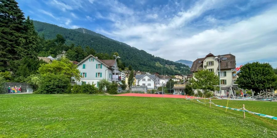 Der Sportplatz in Weggis.