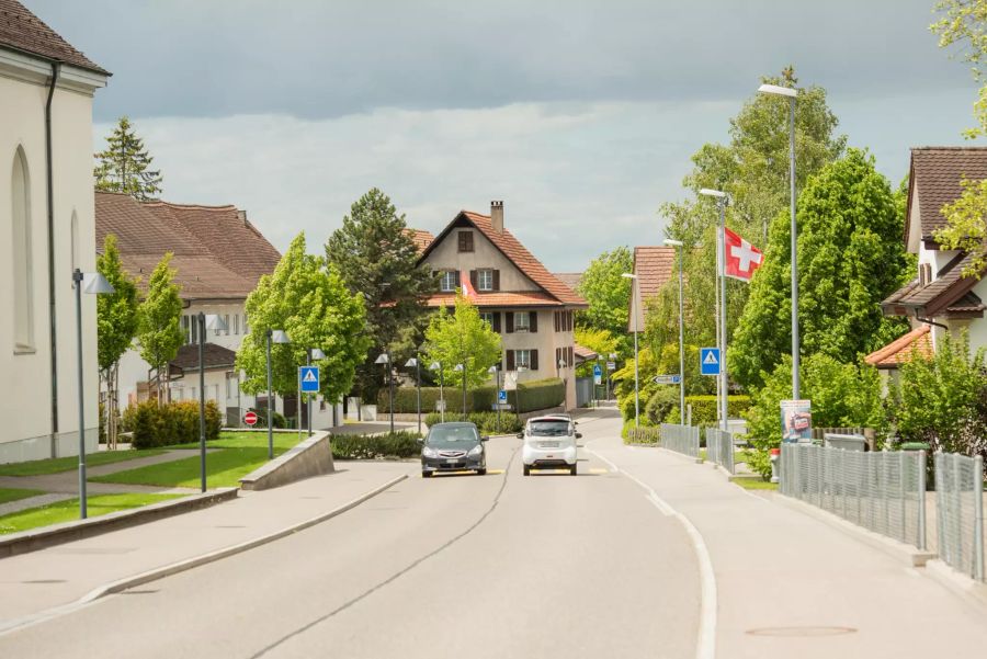 Oberwilerstrasse in Berikon im Kanton Aargau.