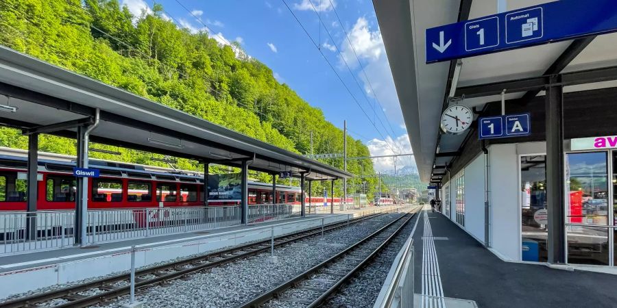 Bahnhof Giswil.