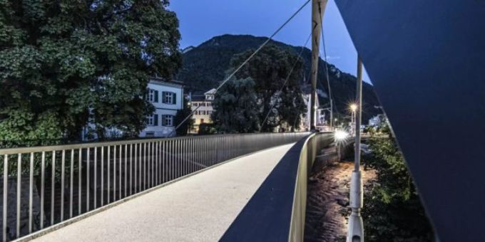 Die Italienische Brücke. Stadt Chur