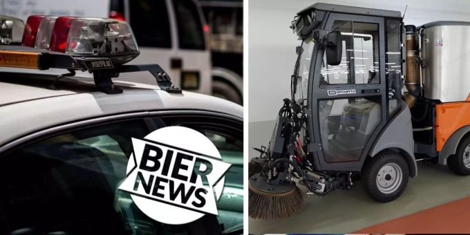 Einfaches Spiel - Ami klaut Putzmaschine und «flieht» vor Polizei