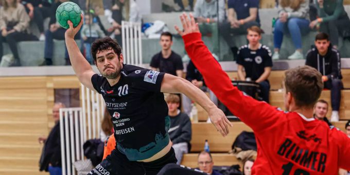 Seppi Zuber zählte mit 8 Treffern zu den besten Badener Schützen. Seppi Zuber zählte mit 8 Treffern zu den besten Badener Schützen.