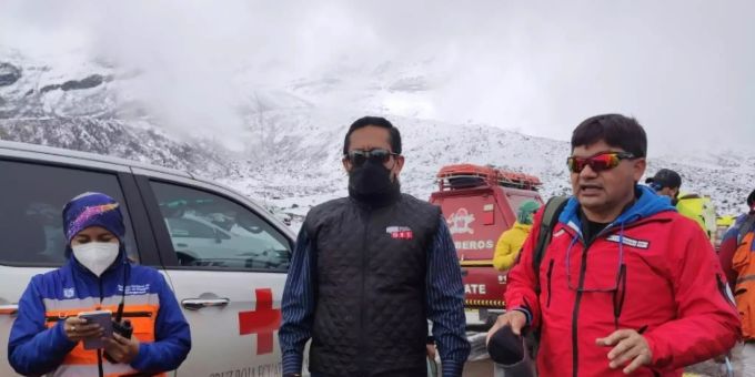 Rettungskräfte am Chimborazo in Ecuador Rettungskräfte am Chimborazo in Ecuador