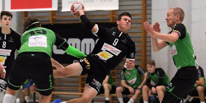 Ivo Betschart erzielte gegen Emmen sechs Tore, musste sich am Ende aber trotzdem geschlagen geben.