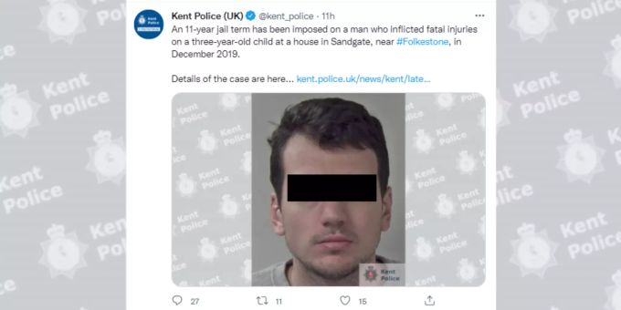 Ein 27-jähriger Brite muss elf Jahre ins Gefängnis. Kent