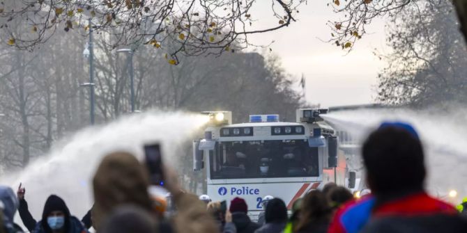 Brüssel Corona-Proteste