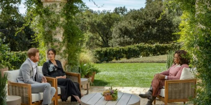 Harry und Meghan beim Interview Harry und Meghan beim Interview