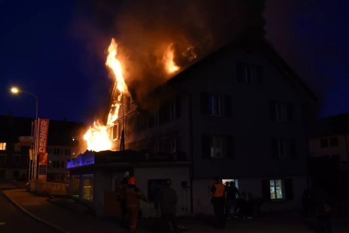Das Haus in Eschenbach SG brannte komplett nieder. Eschenbach