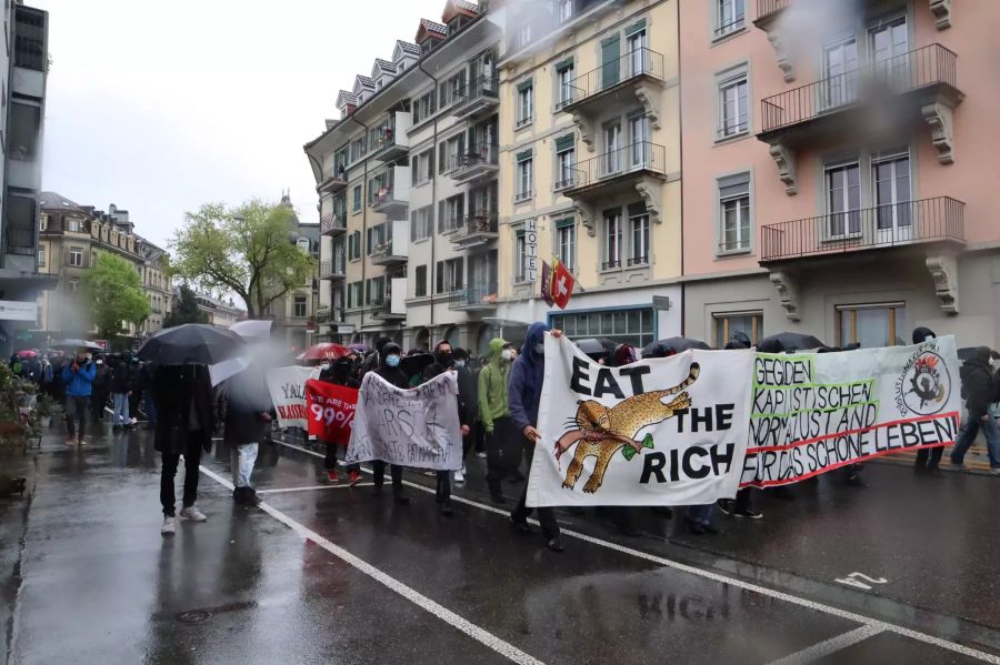 1. Mai Demonstration Bern