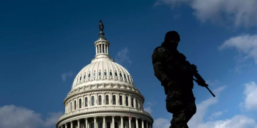 Nationalgardist am Kapitol