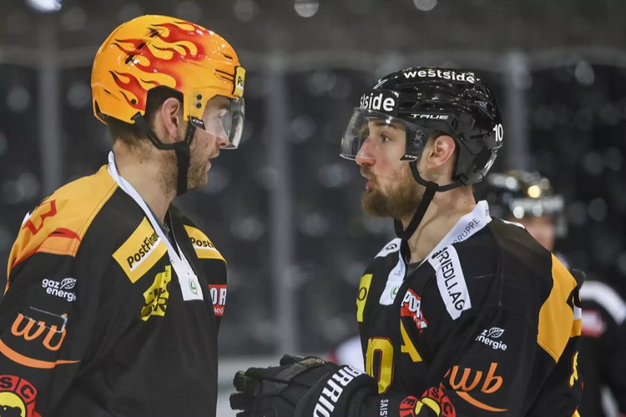 Viel Diskussions-Stoff bei Top-Scorer Dustin Jeffrey und Tristan Scherwey.