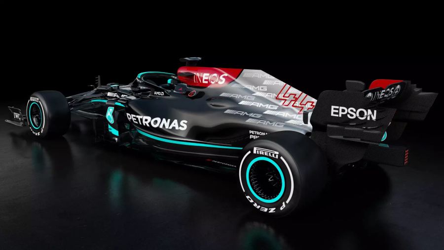 Der Mercedes W12 von Lewis Hamilton und Valtteri Bottas.