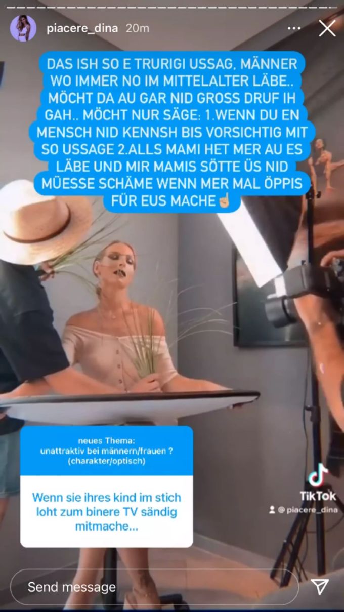 Dina Rossi wehrt sich auf Instagram. dina