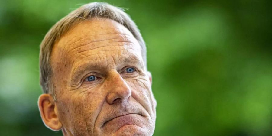 Hans-Joachim Watzke hat keine Lust mehr, die Haaland-Gerüchte zu kommentieren. Foto: David Inderlied/dpa