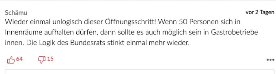 Schämu findet den Öffnungsschritt unlogisch.