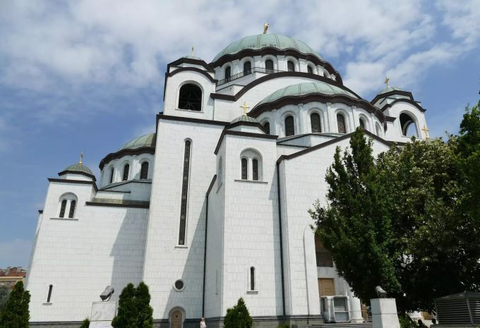 Die Kathedrale des Heiligen Sava in Belgrad. Kathedrale des Heiligen Sava