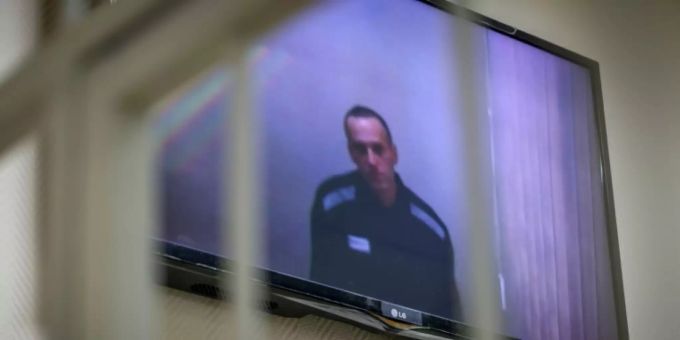Alexej Nawalny bei der Gerichtsanhörung Alexej Nawalny bei der Gerichtsanhörung
