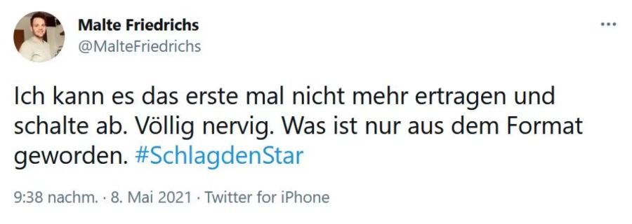 Dieser Twitter-User hat definitiv genug gesehen.