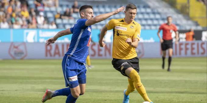 Christian Fassnacht (rechts) bleibt mindestens bis Winter bei YB. Christian Fassnacht