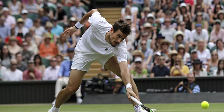 Der Argentinier Guido Pella eliminierte den Vorjahresfinalisten Kevin Anderson