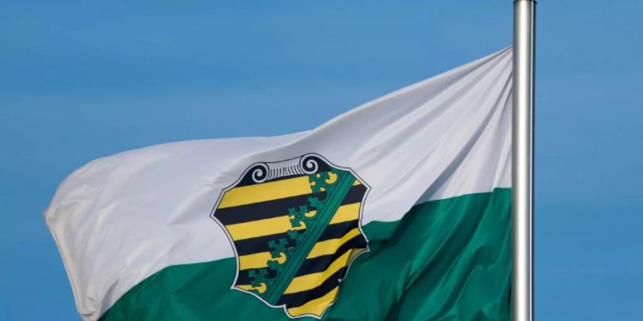 Flagge des Freistaats Sachsen