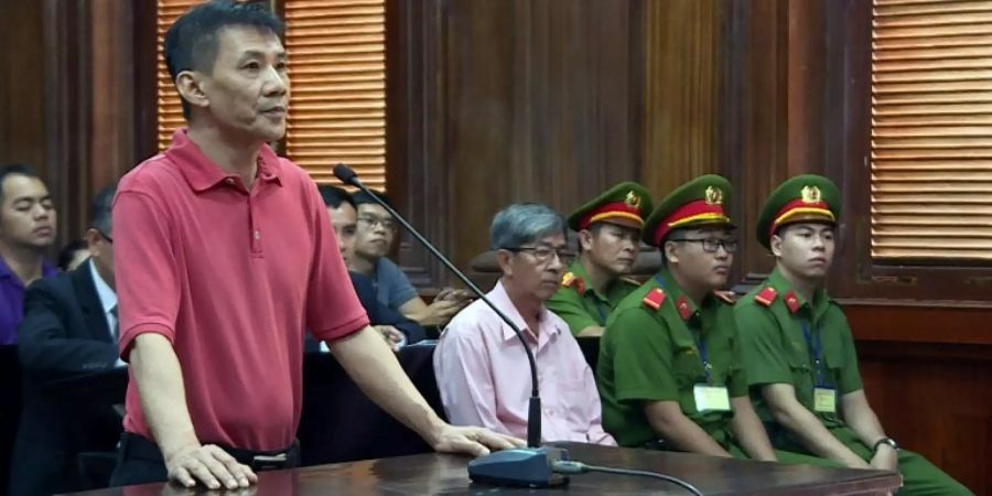 Michael Nguyen vor dem Gericht in Ho-Chi-Minh-Stadt