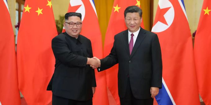 Kampf gegen Corona - Nordkoreas Kim gratuliert Chinas Xi zum Erfolg