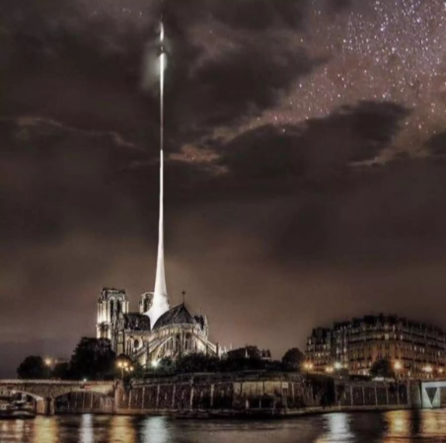 Das Vizumatelier aus Bratislava möchte einen Lichtstrahl, der den Himmel berührt.