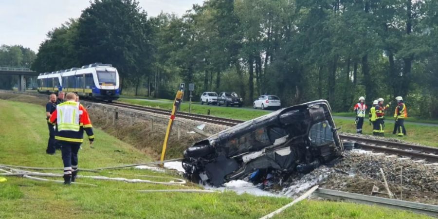 Die Unfallstelle in Vechta