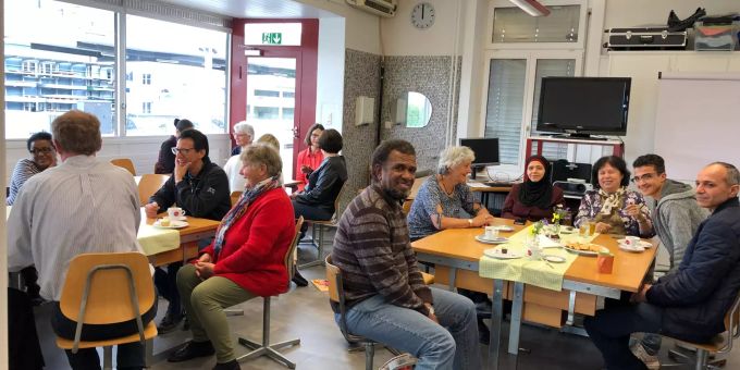 Die Besucher genossen die interessanten Begegnungen
