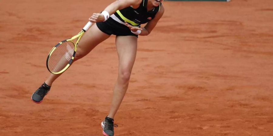 Johanna Konta zog in Paris ins Halbfinale ein. Foto: Jean-Francois Badias/AP