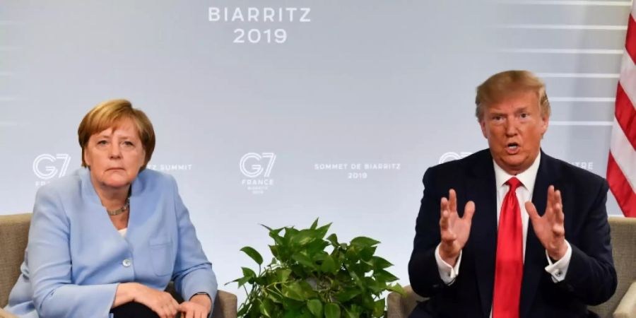 Merkel und Trump beim G7-Gipfel in Biarritz