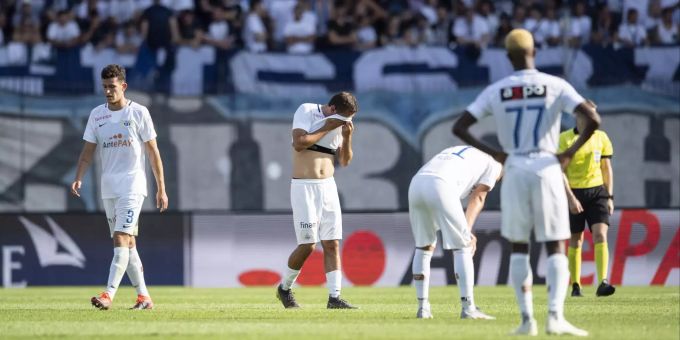 Der FCZ war nach der 0:4-Pleite gegen Lugano sichtlich geknickt. FCZ Ludovic Magnin