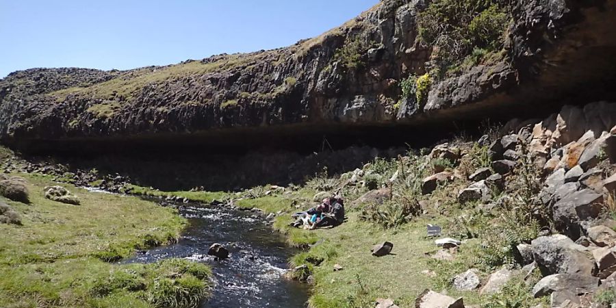 Der Felsunterstand Fincha Habera im Bale-Gebirge in Äthiopien war bereits vor über 30'000 Jahren Unterschlupf für steinzeitliche Jäger.