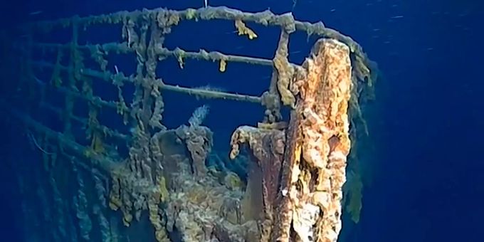 Neue Aufnahmen zeigen Verfall des Titanic-Wracks
