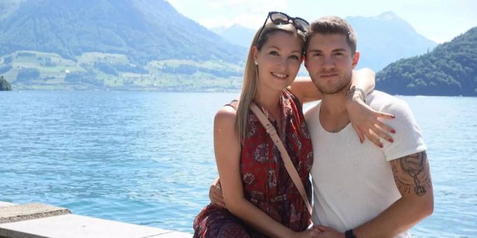 Joey Heindle und seine Freundin Ramona Elsener. Joey Heindle