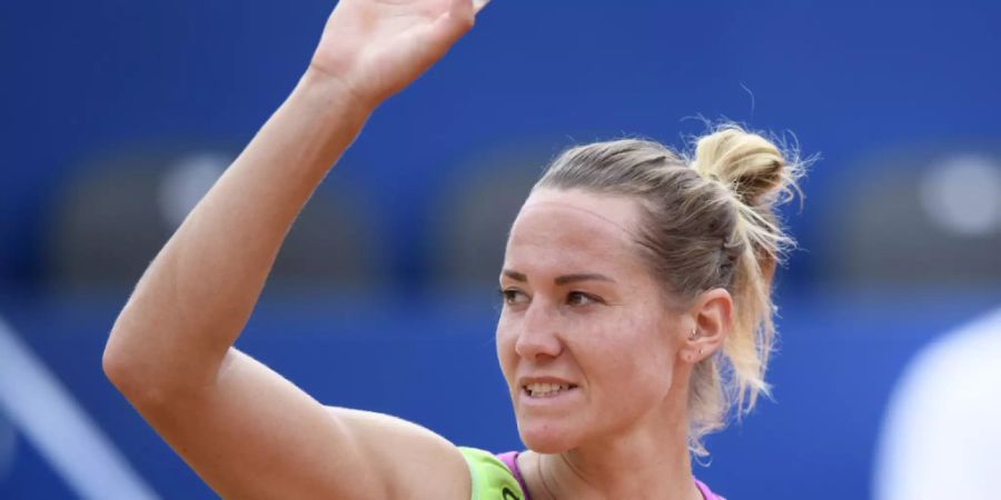 Conny Perrin musste sich in Charleston nach der ersten Runde verabschieden