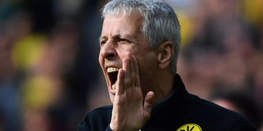 BVB-Trainer Lucien Favre möchte nur korrekte Elfmeter. Foto: Ina Fassbender