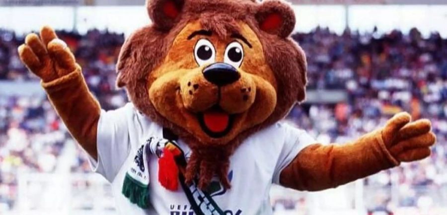 «Goaliath» war das Maskottchen bei der EM 1996 in England.