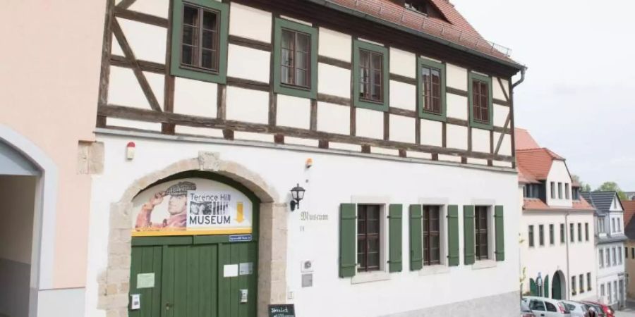 Der Eingang vom Marktplatz zum Terence Hill-Museum. Foto: Sebastian Kahnert
