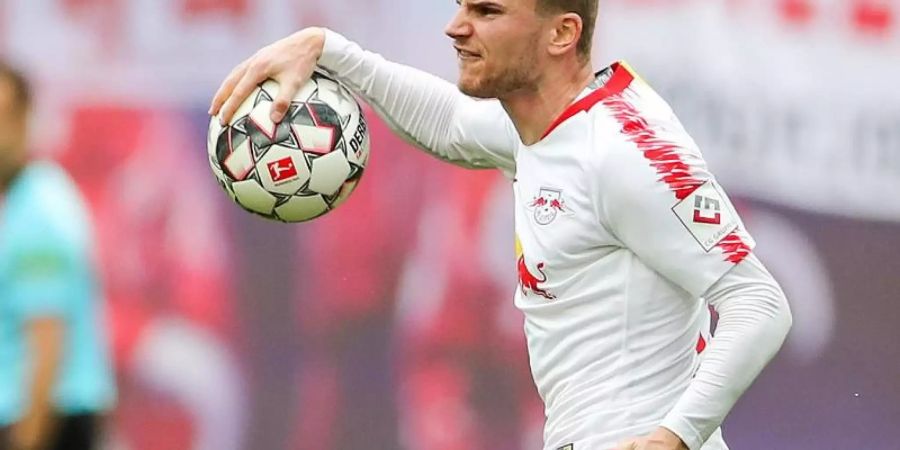 Könnte seinen Vertrag bis 2020 bei RB Leipzig erfüllen: Nationalstürmer Timo Werner. Foto: Jan Woitas
