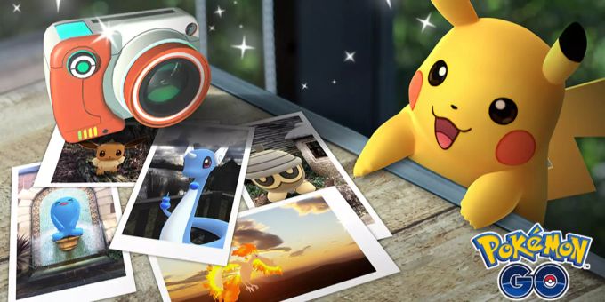Die Schnappschüsse können mit Freunden geteilt werden. Pokémon GO-Schnappschuss.
